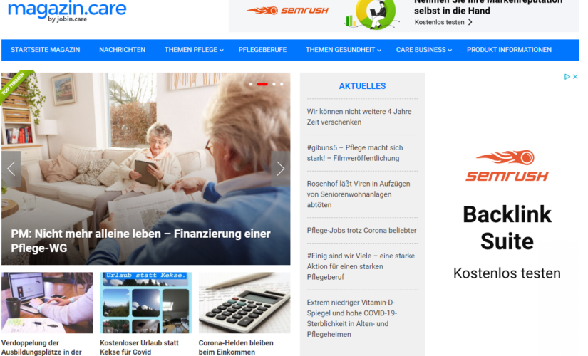 Das Magazin für die Pflege